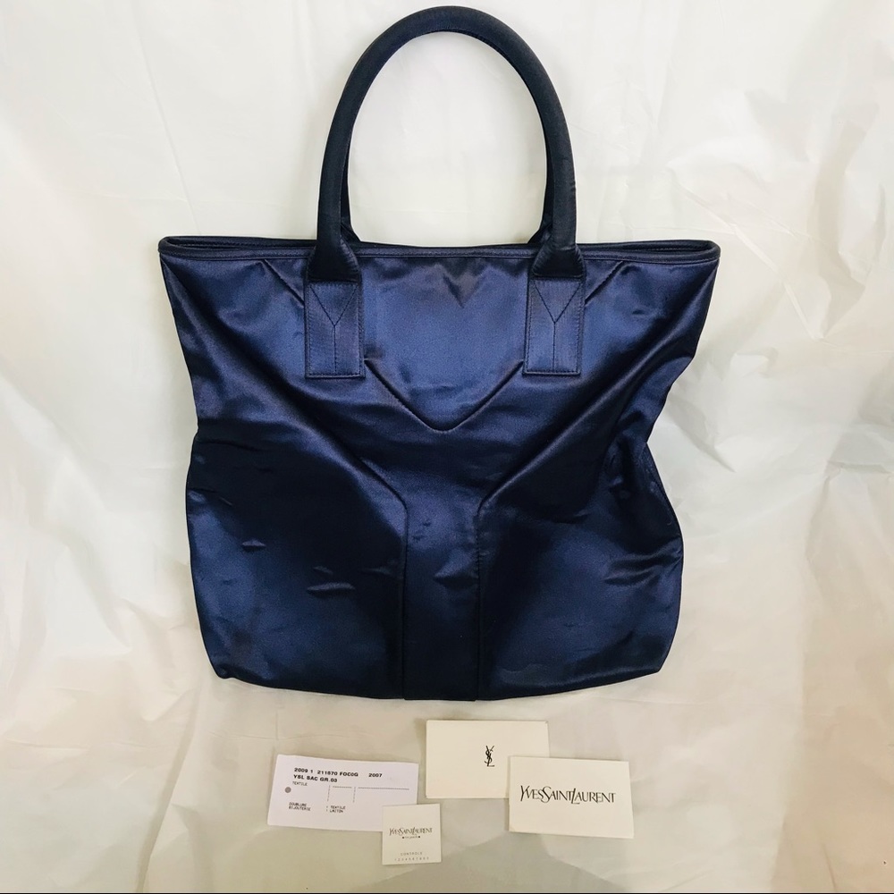 YSL satin tote